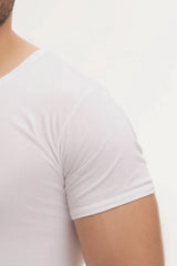 بوكس 6 قطع فنيلة رجالي نصف كم سبعة أبيض