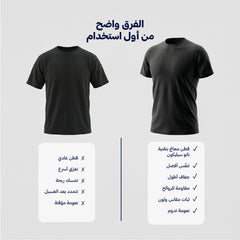 بوكس6 قطع فنيلة رجالي نصف كم حلق أسود