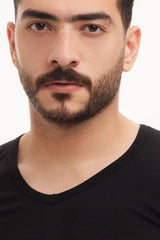 بوكس 6 قطع فنيلة رجالي نصف كم سبعة أسود